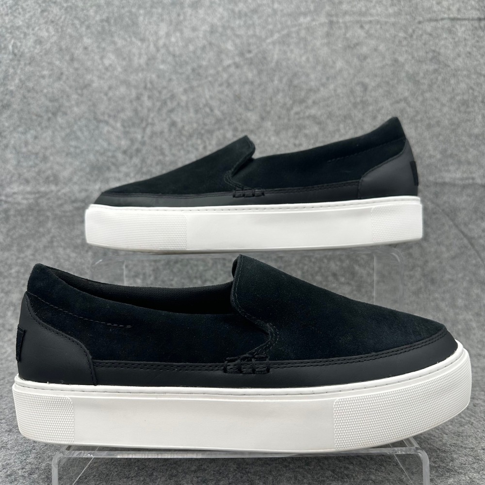 UGG Zilo Slip On Sneakers Womens 9 Black Suede Low Top Comfort Shoes 1170553